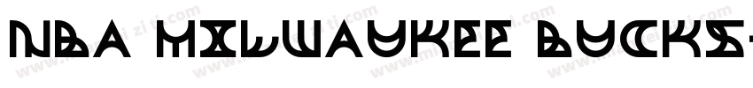 NBA Milwaukee Bucks字体转换